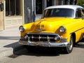 Vintage Yellow Cab Royalty Free Stock Photo