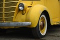 Vintage Yellow Car Royalty Free Stock Photo