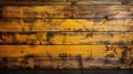 Vintage Yellow Faded Natural Rustic Wooden Background. Grunge Old Solid Wood Shabby Peeling Paint Isolated Wall Texture. Royalty Free Stock Photo