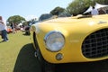 Vintage yellow racing car front Royalty Free Stock Photo