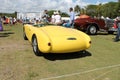 Vintage yellow racing car Royalty Free Stock Photo