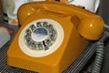 Vintage yellow telephone