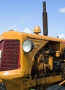 Vintage Yellow Tractor Royalty Free Stock Photo