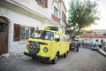 Vintage yellow van Royalty Free Stock Photo