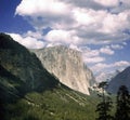 Vintage Yosemite Valley in California Royalty Free Stock Photo