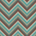 Vintage zigzag chevron stripes knitted texture