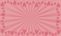 vintages sun brush pink background with heart love ellement