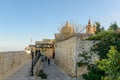 Vinum Wine Bar & Bistro in Mdina Fontanella Tea Garden in the walled city of Mdina, Malta, Europe Royalty Free Stock Photo