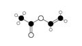 vinyl acetate molecule, structural chemical formula, ball-and-stick model, isolated image polymers