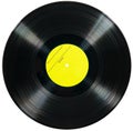 Vinyl disc isolated on white background Royalty Free Stock Photo