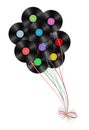 Vinyl disks as balloons