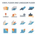 Vinyl floor icon Royalty Free Stock Photo