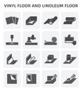 Vinyl linoleum floor