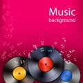 Vinyl music background