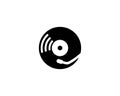 Vinyl music record icon