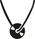 Vinyl necklace vector