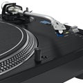 Vinyl needle record dj turntable, close view Royalty Free Stock Photo