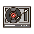 vinyl player music icon