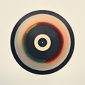 Minimal Circular Design For Instrumental Vinyl Record