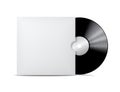 Vinyl record in blank cover envelope. Royalty Free Stock Photo