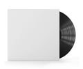 Vinyl record with blank cover Royalty Free Stock Photo