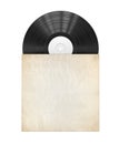 Vinyl record with blank cover Royalty Free Stock Photo