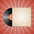 Vinyl record label Royalty Free Stock Photo