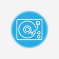 Vinyl vector icon sign symbol Royalty Free Stock Photo