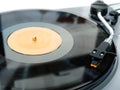 Vinyl record player and stylus Royalty Free Stock Photo