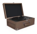 Vinyl Record Player Turntable Isolated Royalty Free Stock Photo