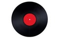 Vinyl Record Red Label Royalty Free Stock Photo