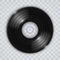 Vinyl record transparent effect vector Royalty Free Stock Photo