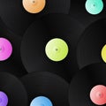 Vinyl records background