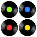 Vinyl Records Collection Royalty Free Stock Photo