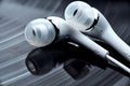 White earphones Royalty Free Stock Photo