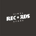 Vinyl records store typography logo design artwork Royalty Free Stock Photo