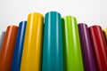 Colored vinyl rolls Royalty Free Stock Photo