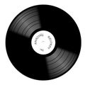 Vinyl 33rpm Record With White Label Royalty Free Stock Photo