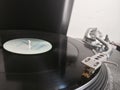 vinyl on a turntable Royalty Free Stock Photo