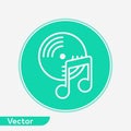 Vinyl vector icon sign symbol Royalty Free Stock Photo