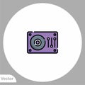 Vinyl vector icon sign symbol Royalty Free Stock Photo