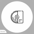 Vinyl vector icon sign symbol Royalty Free Stock Photo