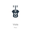 Viola icon vector. Trendy flat viola icon from music collection isolated on white background. Vector illustration can be used for Royalty Free Stock Photo