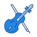 Viola line icon.