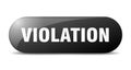 violation button. sticker. banner. rounded glass sign