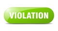 violation button. sticker. banner. rounded glass sign