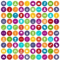 100 violation icons set color