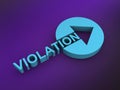 violation word on purple