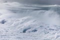 Violent large waves crashing ocean