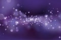 Violet abstract background with sparkle. Blurred purple ultraviolet luminescence. Violet star dust background. Purple